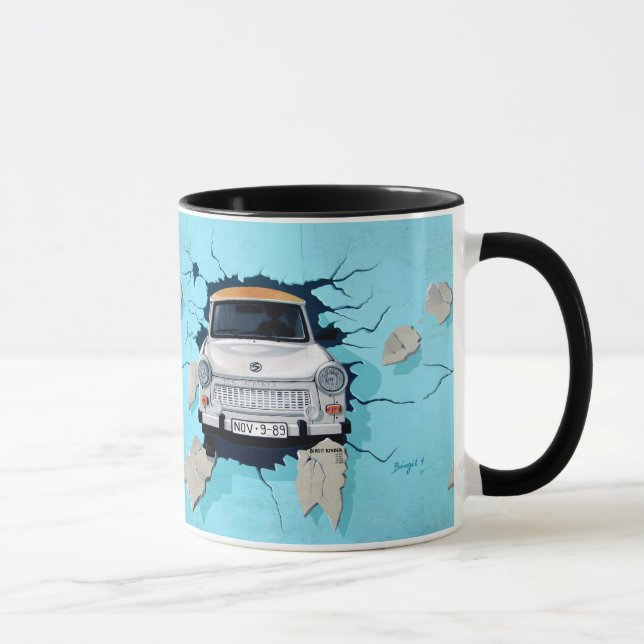 Trabant German Paper Jaguar Wall Berlin Car Man Mug (Right)