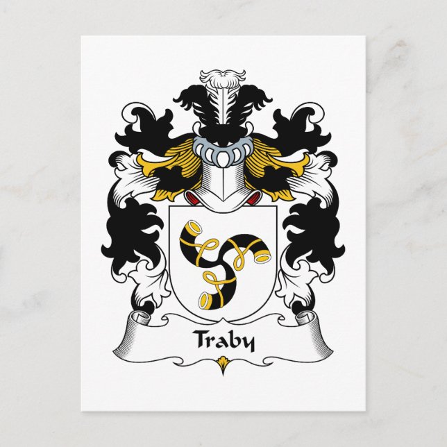 Traby Family Crest Postcard (Front)