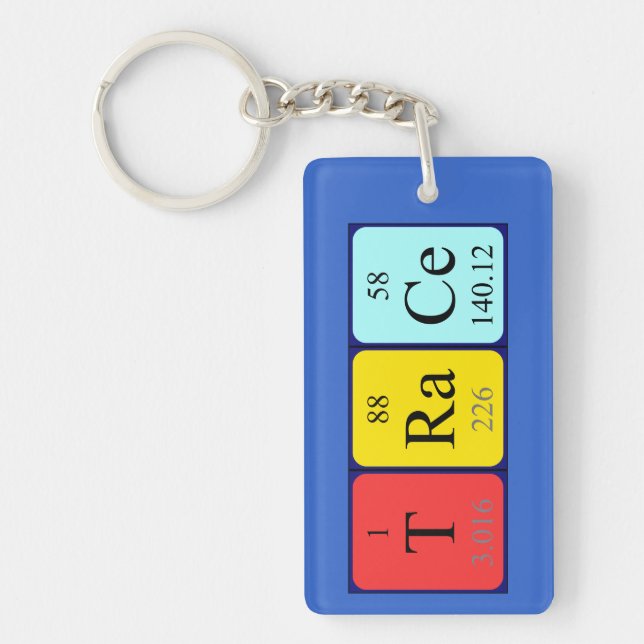 Trace periodic table name keyring (Front)