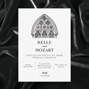Tracery gothic  invitation