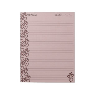 Traces of Love Notepad