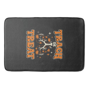 Trach or Treat Halloween Respiratory Design Bath Mat