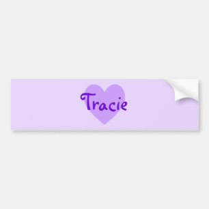 Tracie in Purple Bumper Sticker