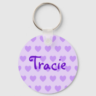 Tracie in Purple Key Ring