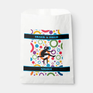 Track and Field Abstract Favour Bags