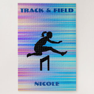 Track and Field Abstract Jigsaw Puzzle