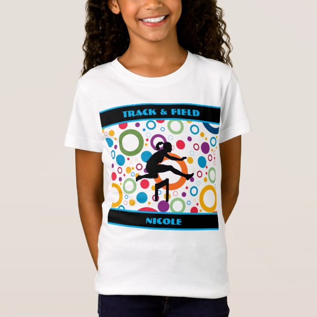 Track and Field Abstract T-Shirt (Front)