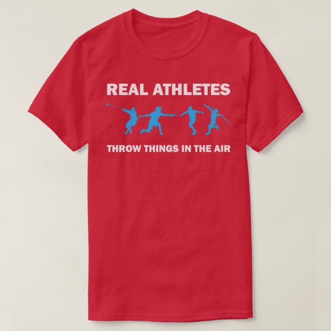 Track and Field Athlete Javelin Discus Throw Thing T-Shirt (Design Front)