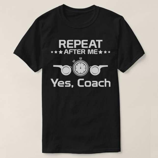 Track and field athletic Coach School Runner T-Shirt (Design Front)