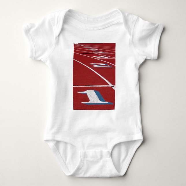 Track And Field Baby Bodysuit (Front)