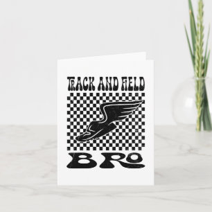 Track And Field Bro Mothers Day Card