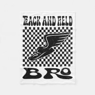 Track And Field Bro Mothers Day Fleece Blanket
