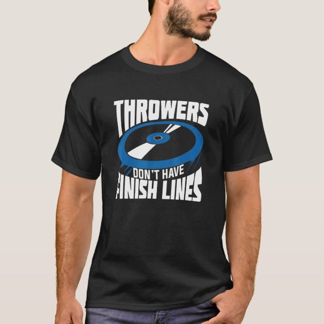 Track And Field Discus Throw Design for a Discus T T-Shirt (Front)