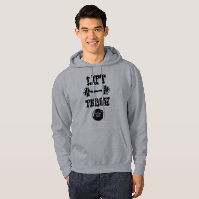 Track and Field Discus Throw Hoodie Sweatshirt (Front Full)
