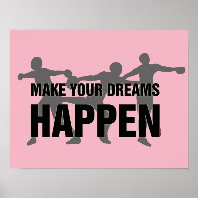 Track and Field Discus Throw Poster (Front)