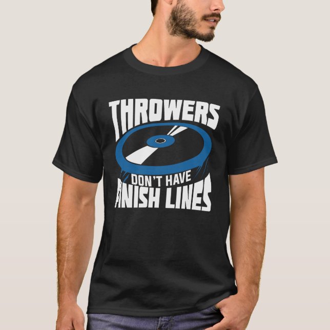 Track And Field Discus Throw Thrower Gift T-Shirt (Front)