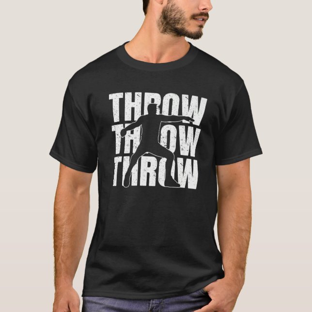Track and Field Discus Thrower Discus Throwing Dis T-Shirt (Front)