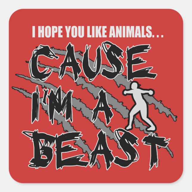 Track and Field Discus Thrower Scrapbook Stickers (Front)