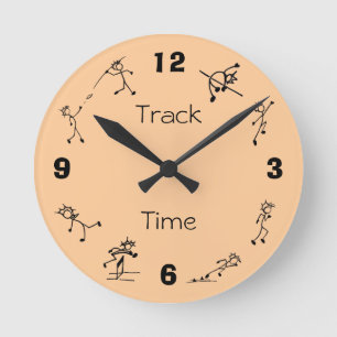 Track and Field Events Clock Multi Combined Events