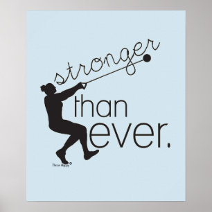 Track and Field Hammer Throw Inspiration Poster