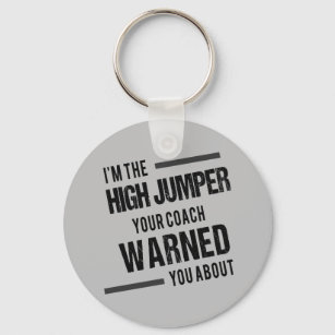 Track and Field High Jumper Keychain Gift
