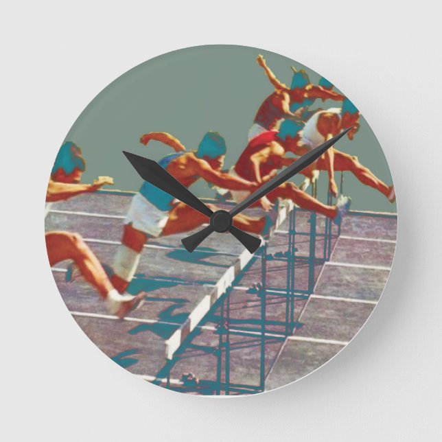 Track and Field Hurdles Clock (Front)