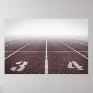 Track and field mist poster