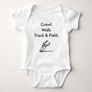 Track and Field Spikes Baby Bodysuit