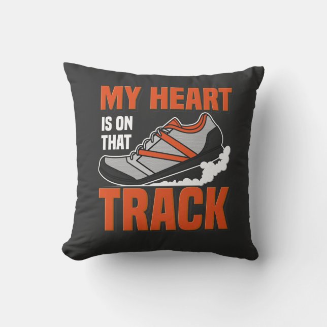 Track And Field Sport Athletics Cushion (Front)