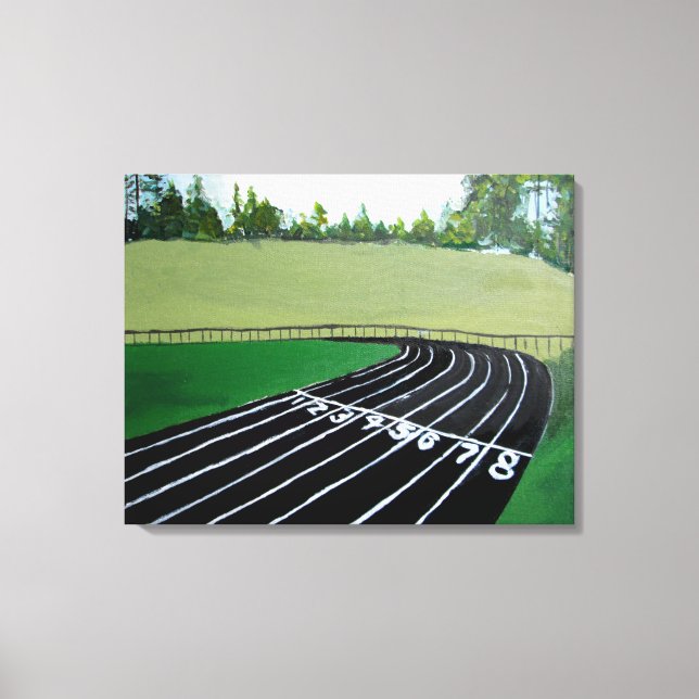 Track and Field Sport painting Canvas Print (Front)