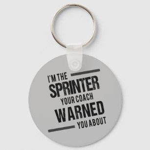 Track and Field Sprinter Keychain Gift
