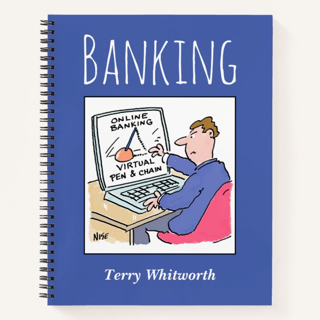 Track Banking Record with Owner's Name Notebook (Front)