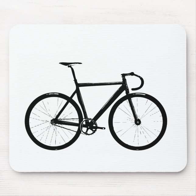 Track Bike Mouse Mat (Front)