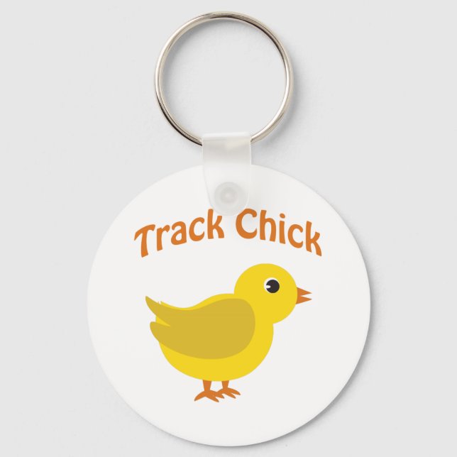 Track Chick Key Ring (Front)