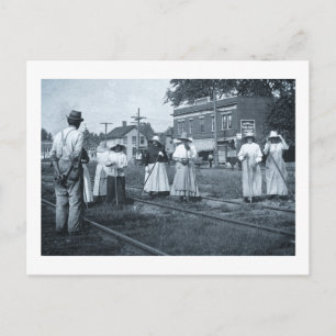 Track Cleaners New York Central Railroad Vintage Postcard