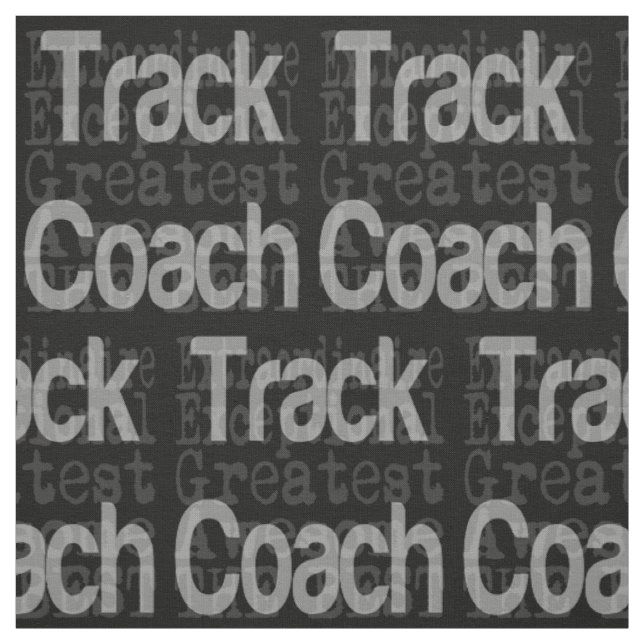 Track Coach Extraordinaire Fabric (Swatch)