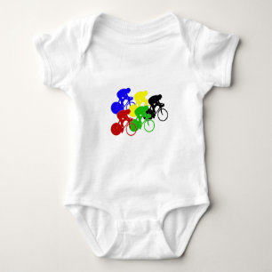 Track Cycling Bicycle Race Bike Riders Baby Bodysuit