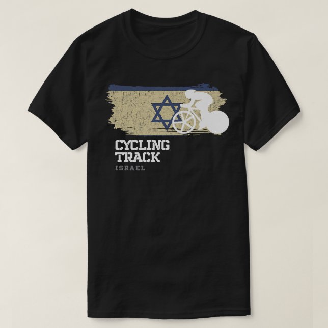 Track Cycling Israel Road Bike Racing Speed Cyclis T-Shirt (Design Front)
