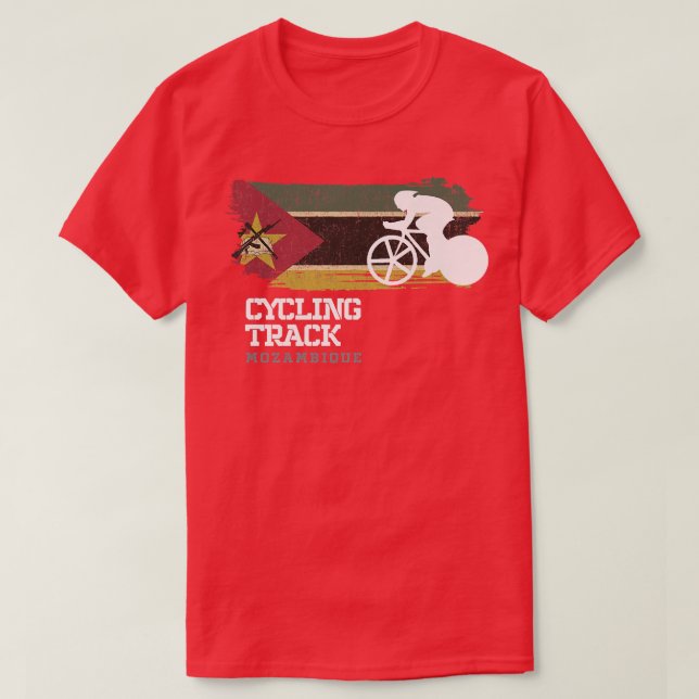 Track Cycling Mozambique Road Bike Racing Speed Cy T-Shirt (Design Front)