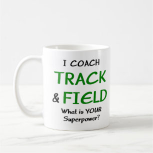 track & field coach coffee mug