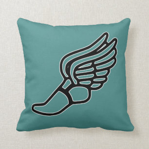 Track & Field Hermes Winged Foot Custom Colour Cushion