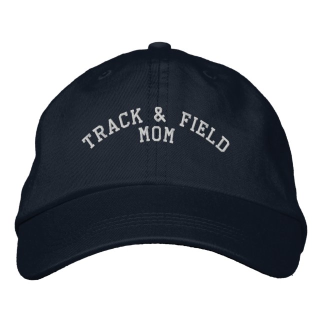 Track & Field Mum Embroidered Hat (Front)