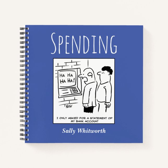 Track Financial Spending with Owner's Name Notebook (Front)