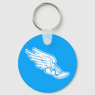 Track Logo Keychain Blue