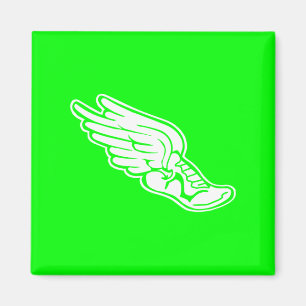 Track Logo Magnet Green