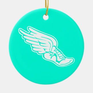 Track Logo Ornament Turquoise