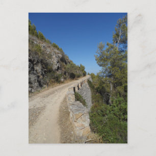 Track on The Montgo. Postcard