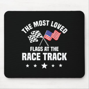 Track Racing Automobile Race American Independence Mouse Mat