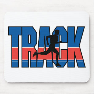 Track Running Mouse Mat