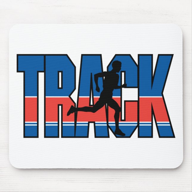 Track Running Mouse Mat (Front)